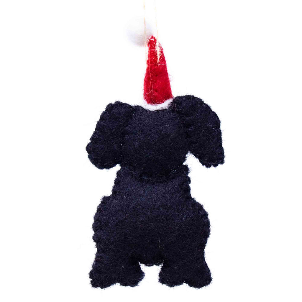 Black Labrador Felt Ornament