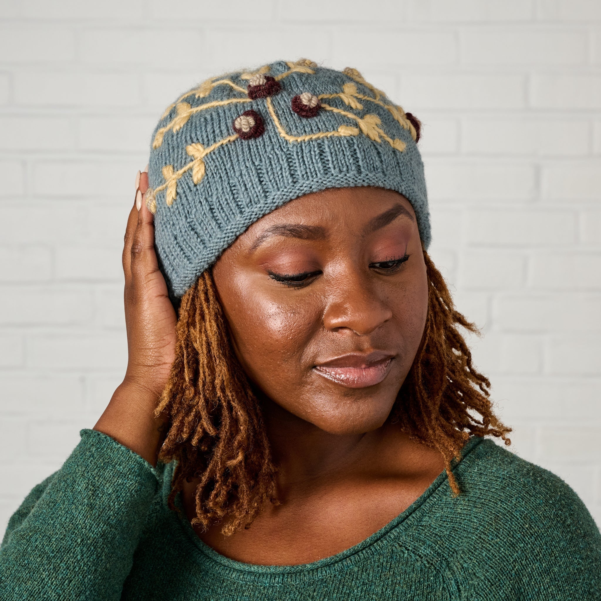 Gentle Flowers Embroidered Hat - Ten Thousand Villages