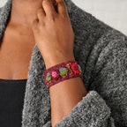 Ishaal Rose Beaded Bracelet - Ten Thousand Villages