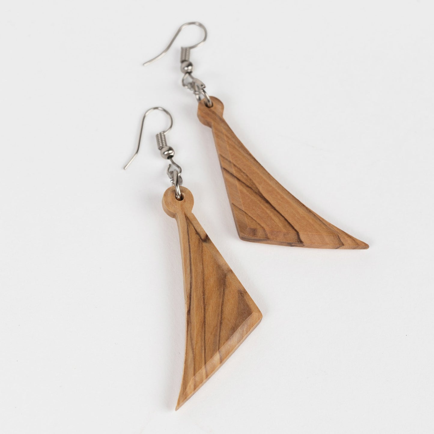 Earrings sails olive wood 3L natural