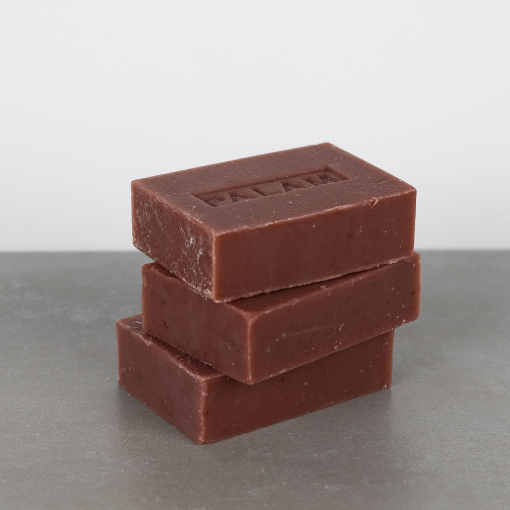 Shampoo bar M/5 red clay/tea tree 3.2oz orng/wht