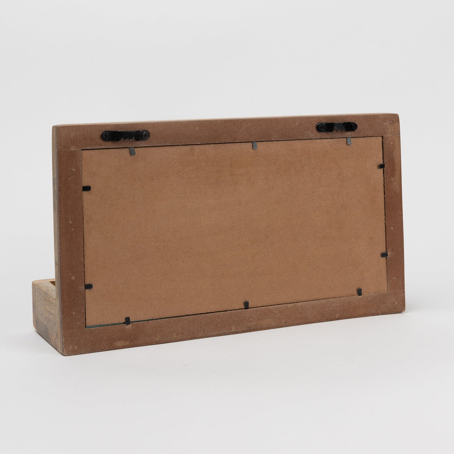 Mirror w/shelf mango wood 13.5Wx8H nat