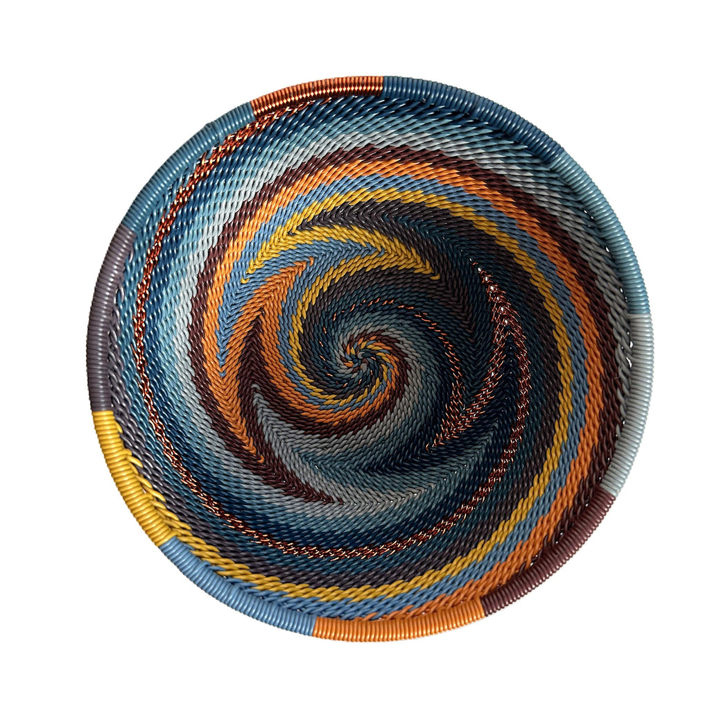 Medium Round Zulu Wire Basket, Assorted Colors^