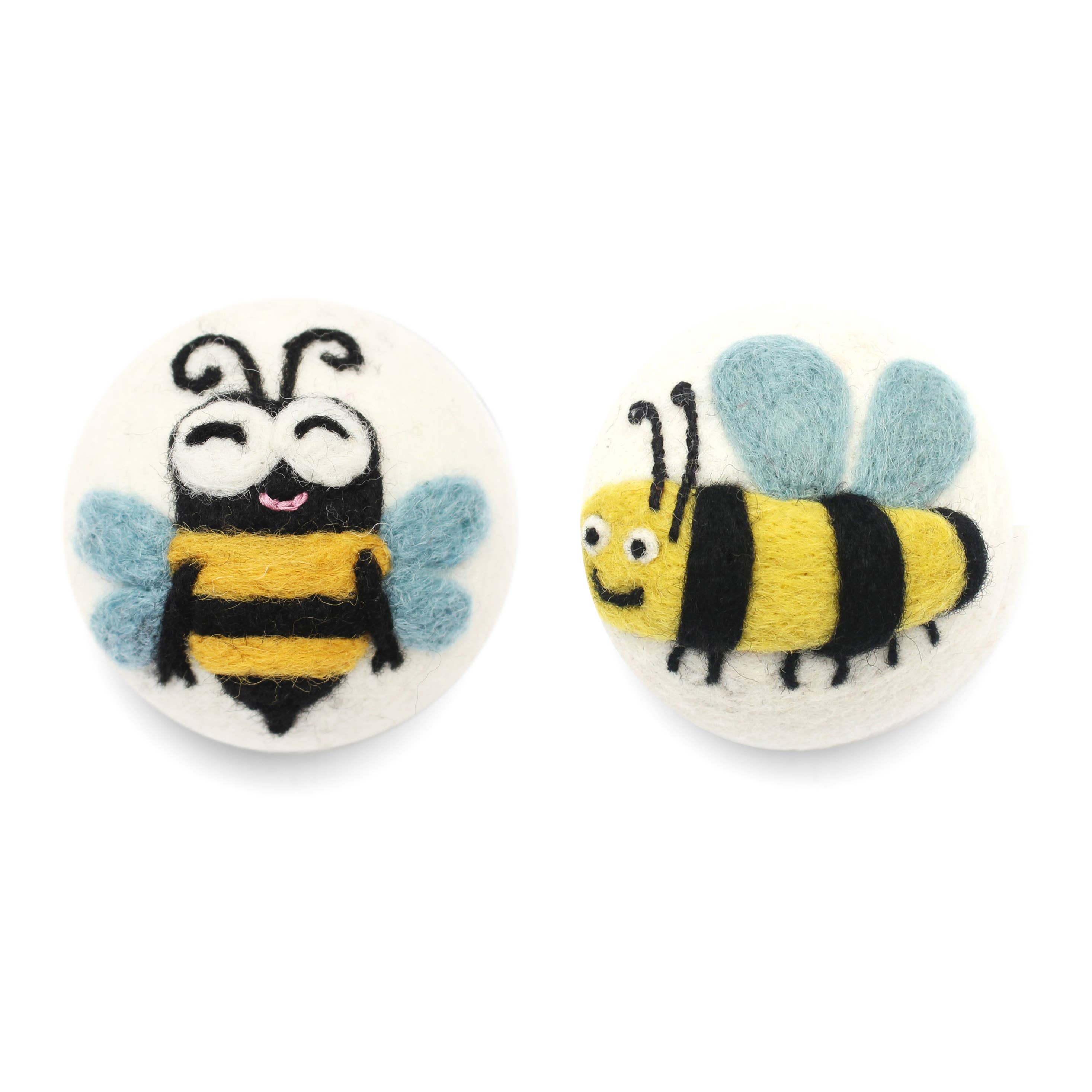 Eco Wool Dryer Balls, "Bees"