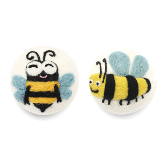 Eco Wool Dryer Balls, "Bees"