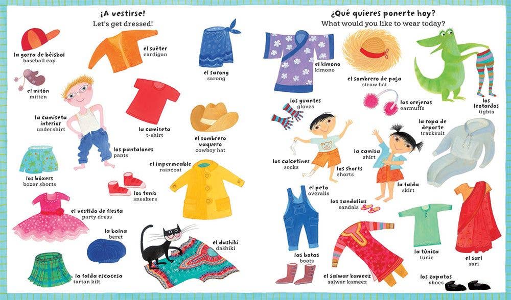 "My Big Book of Spanish and English Words" Vocabulary Book