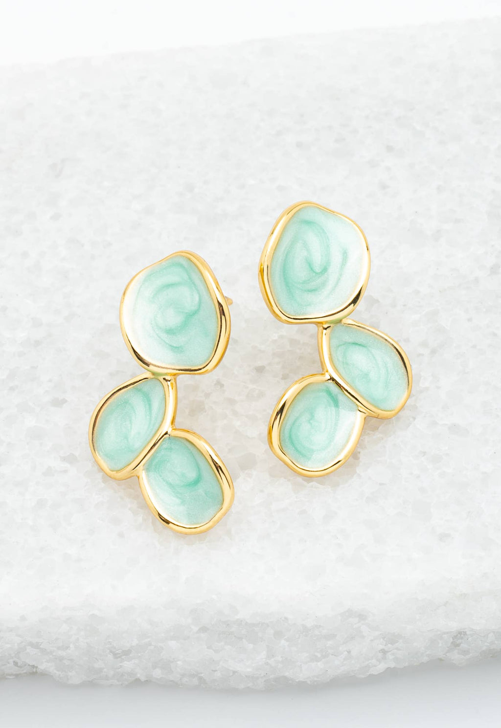 "Hope Echo" Earrings in Mint