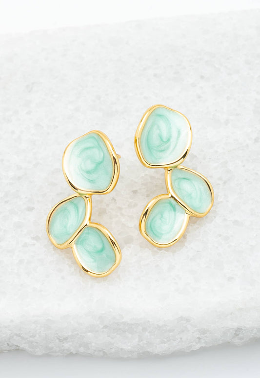 "Hope Echo" Earrings in Mint