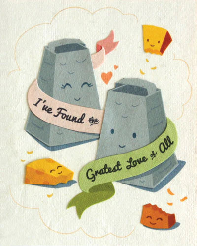 Recycled Paper Cards, "Gratest Love of All"