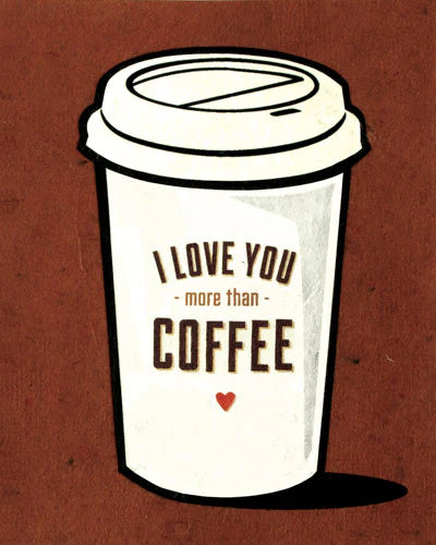 Recycled Paper Cards, "Coffee Love"
