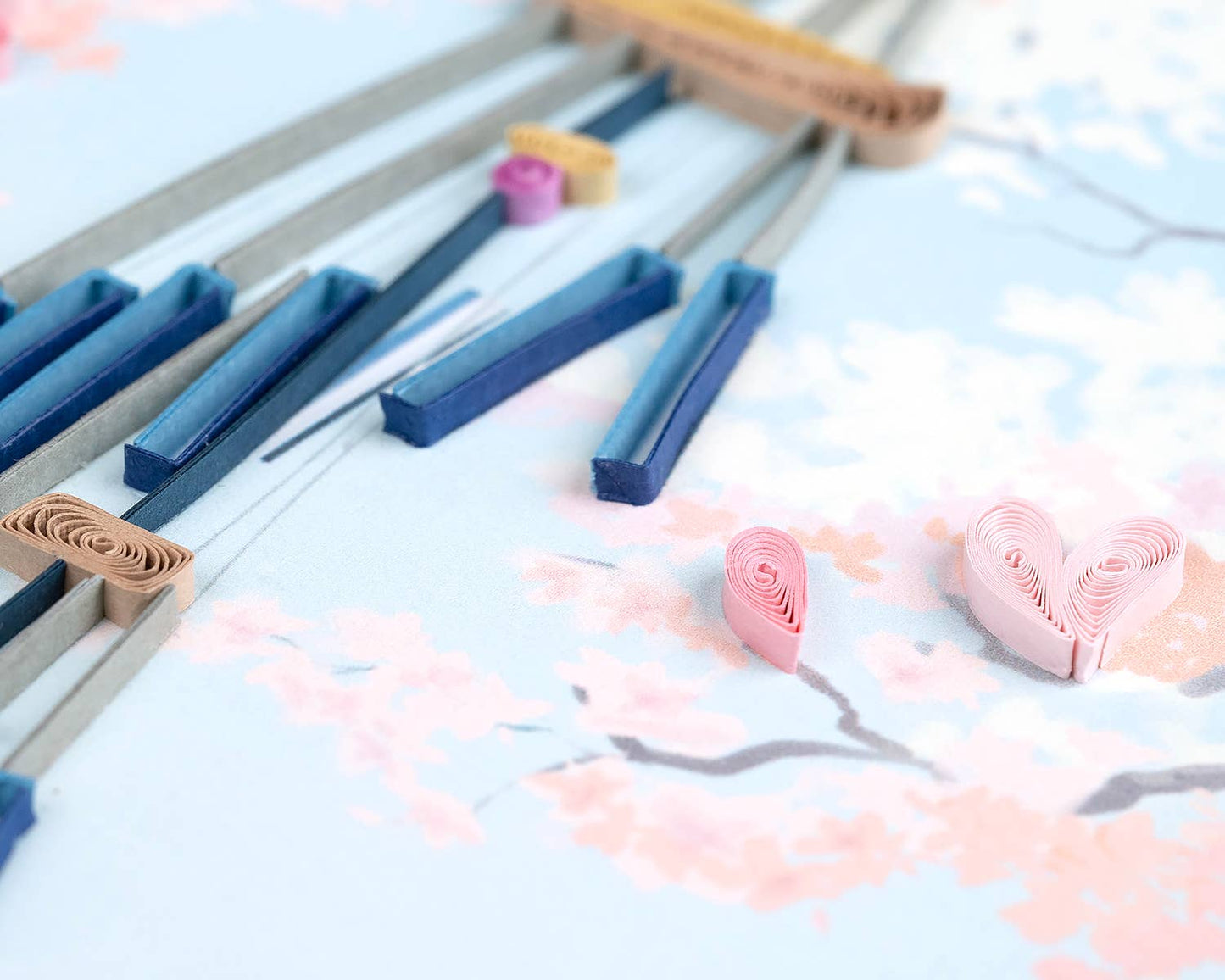 Quilled Thank You Spiral Wind Chime Greeting Card