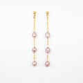 Pink Pearl Strand Earrings