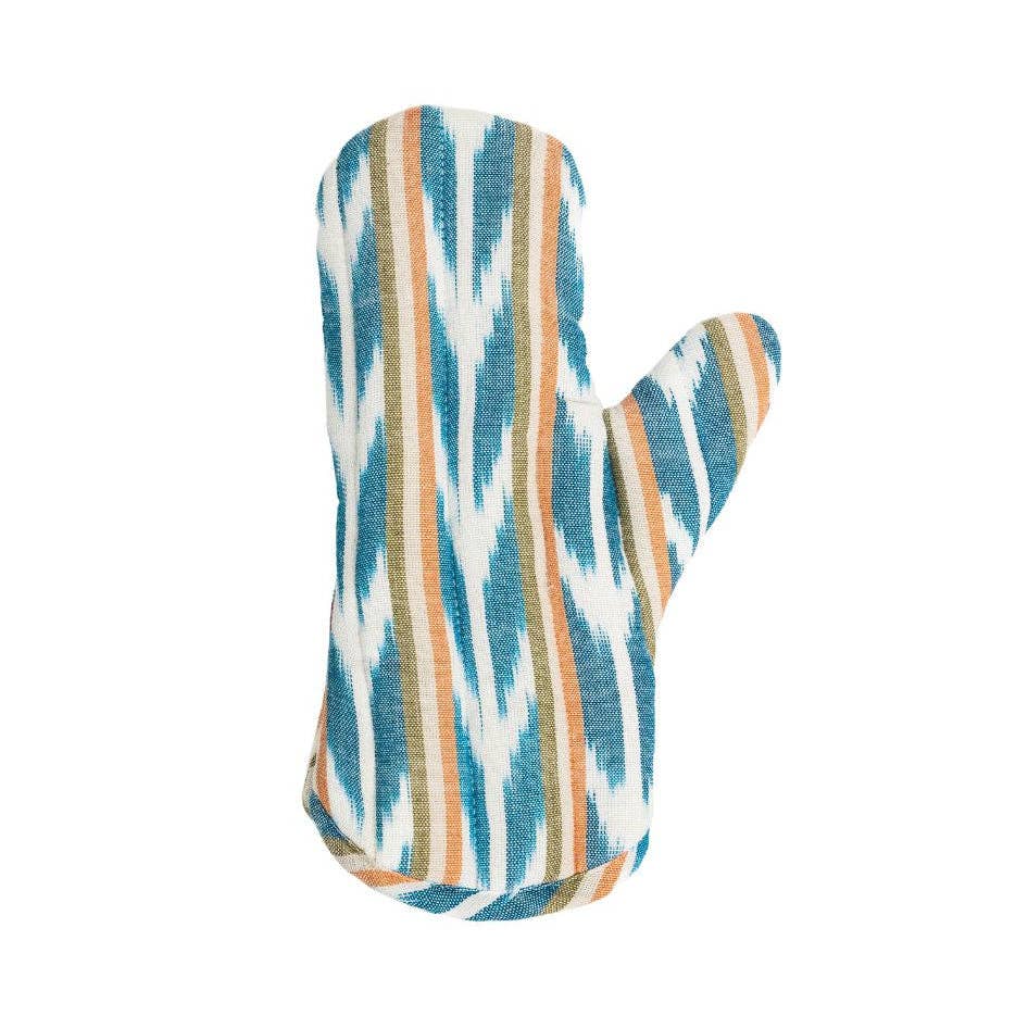 Woven Cotton Oven Mitt, Assorted Colors