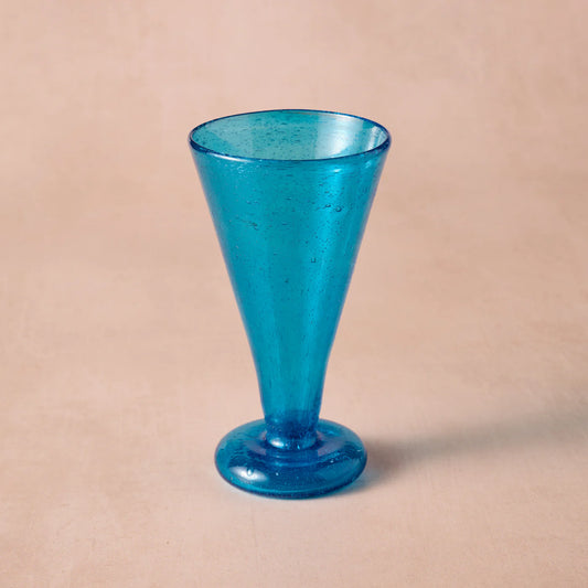 Sama Blue Handblown Cocktail Glass