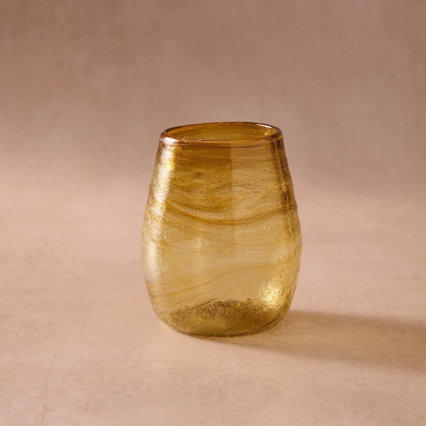 "Nabid" Stemless  Goblet-Amber