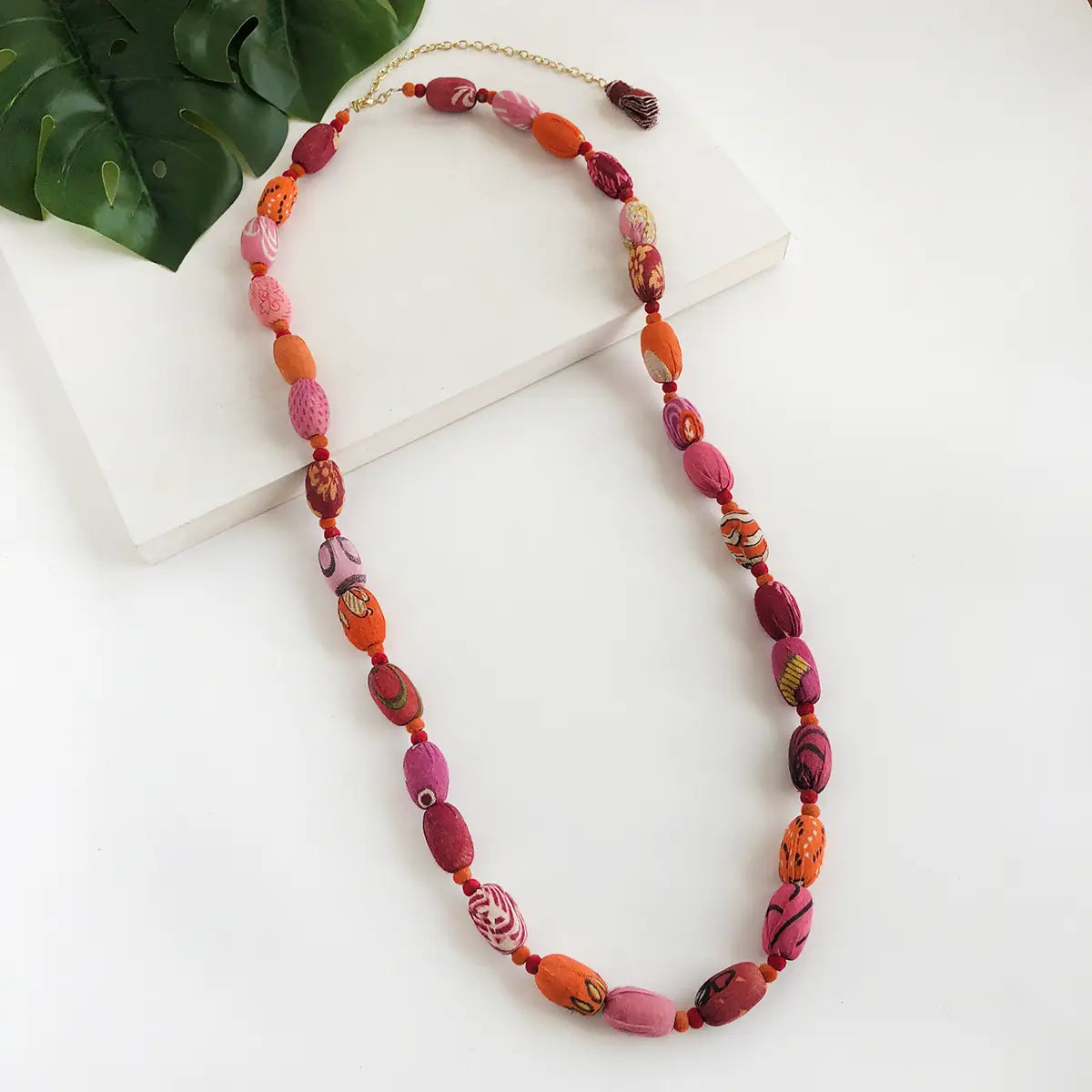 Necklace, Kantha"Fiesta"^*
