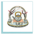 Quilled Greeting Card, "Tea Ceremony"
