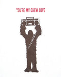 Recycled Paper Cards, "Chew Love"