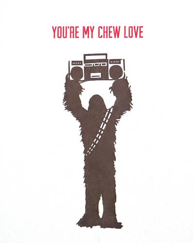 Recycled Paper Cards, "Chew Love"