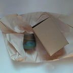 Candleholder Phoenician glass 3Dx4 blue/multi