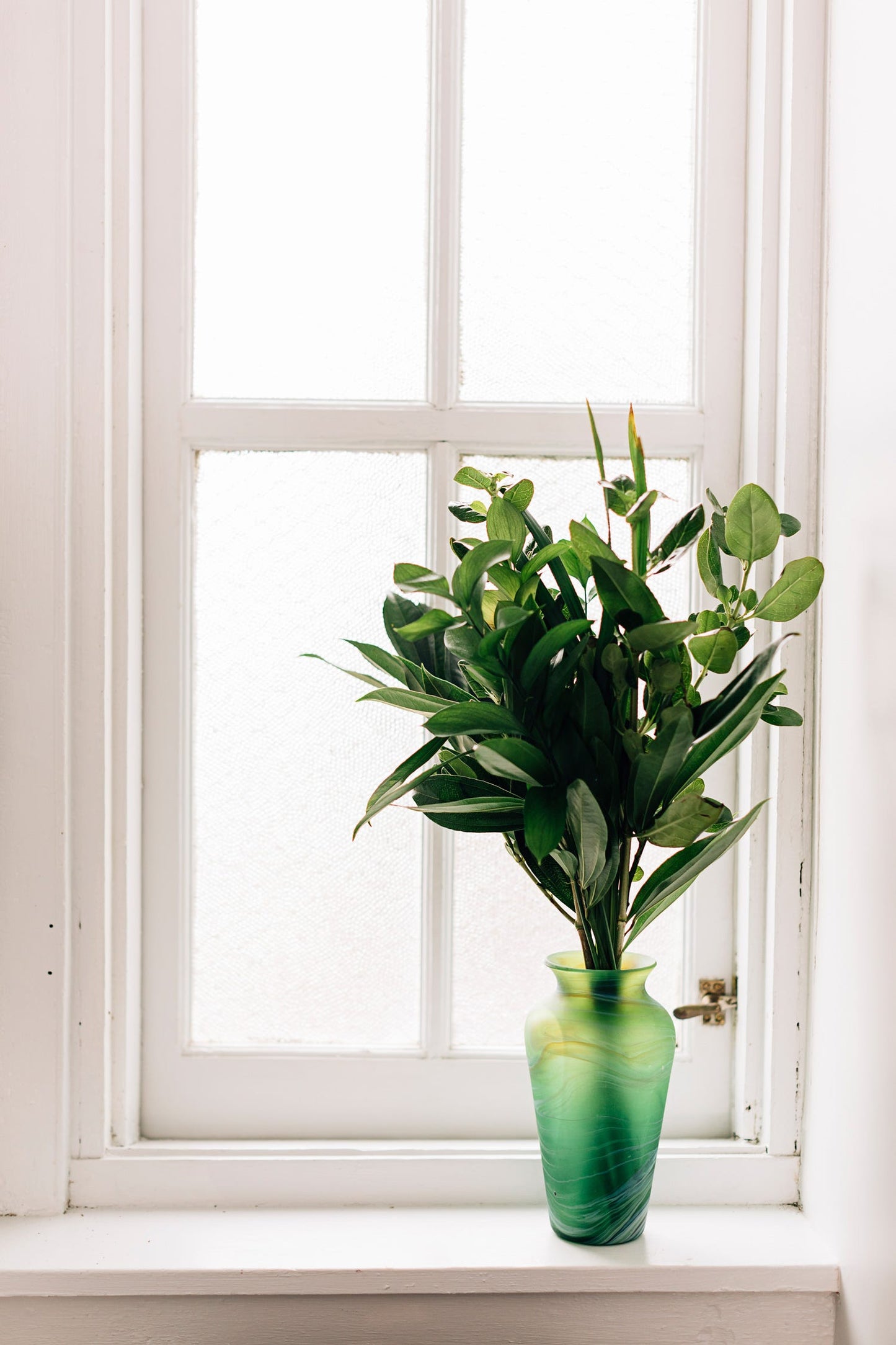 Vase Phoencian glass 8H asst