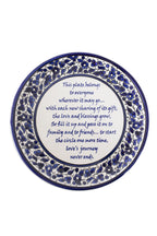 Ceramic Plate, "Sharing Poem"