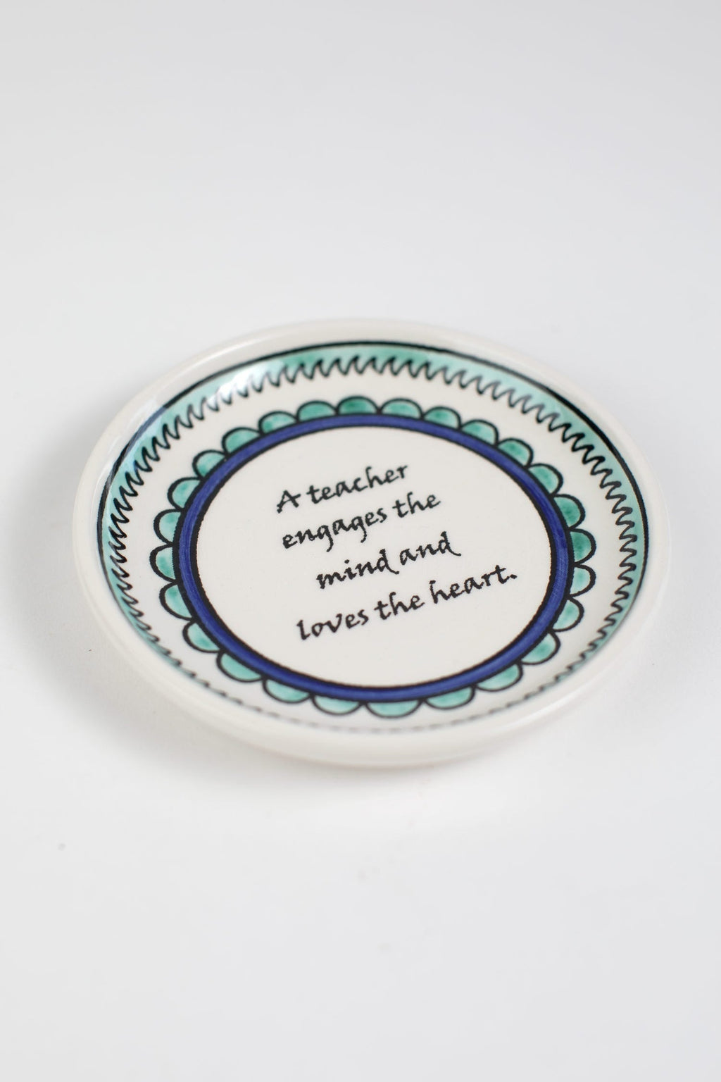 Ceramic Dish, "Teacher" Quote