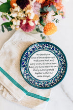 Ceramic Plate, "Family Poem"