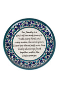 Ceramic Plate, "Family Poem"