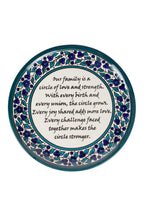Ceramic Plate, "Family Poem"