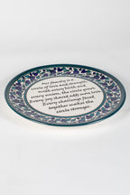 Ceramic Plate, "Family Poem"
