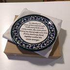 Ceramic Plate, "Family Poem"