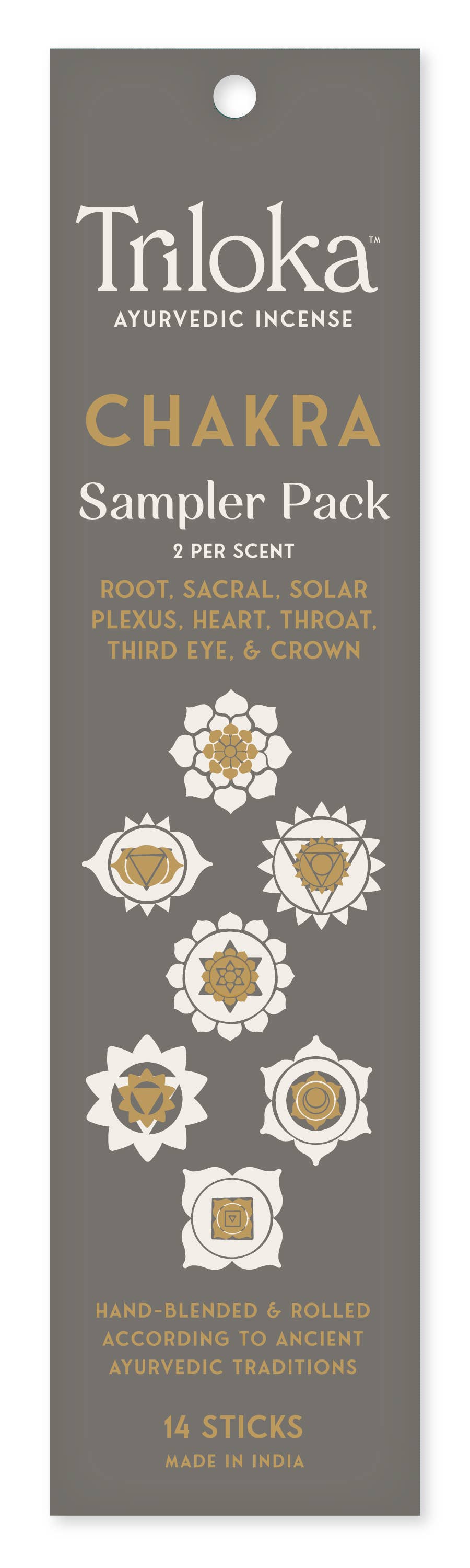 Triloka Chakra Sampler Pack Incense Sticks