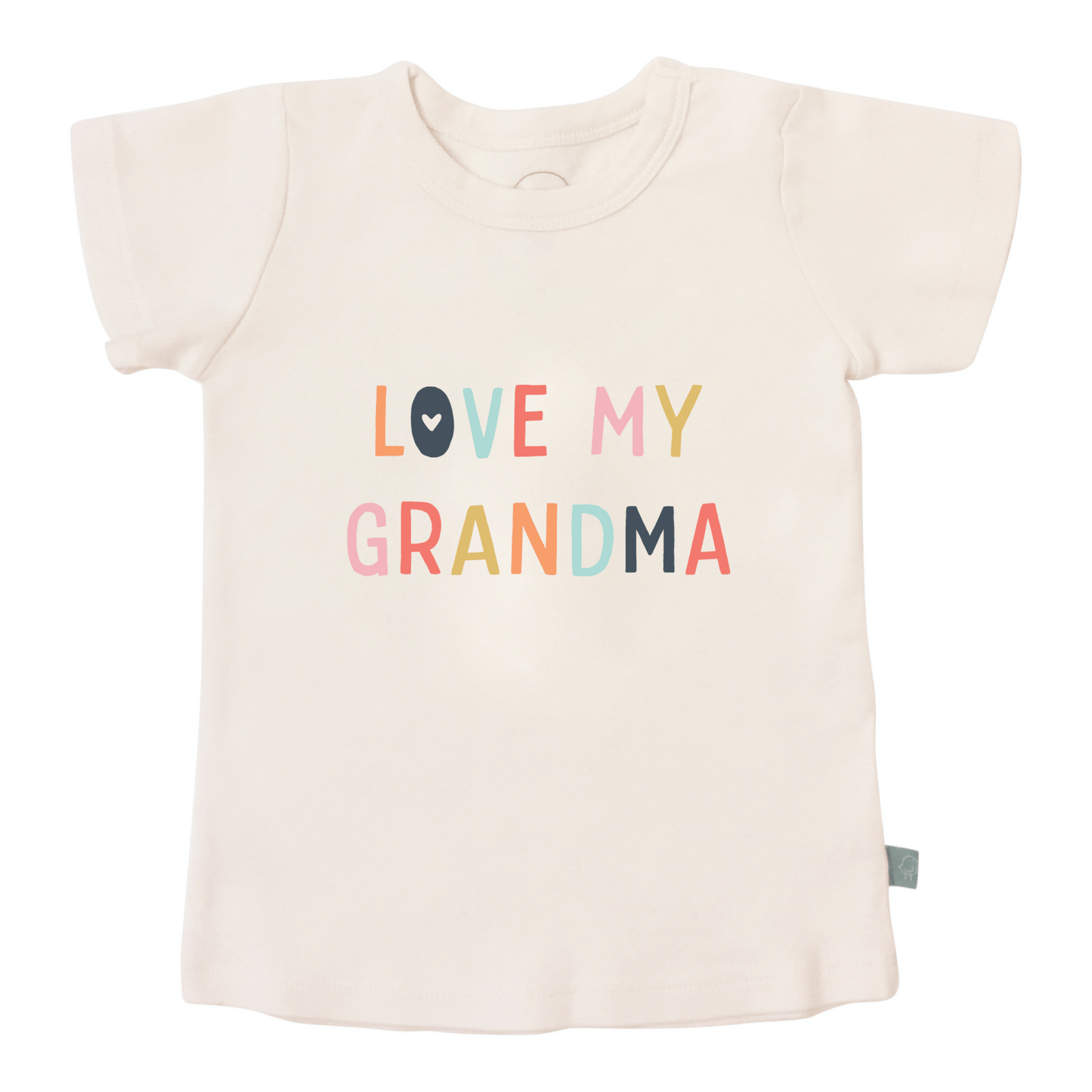 Organic Kids Graphic Tee, "Love My Grandma"