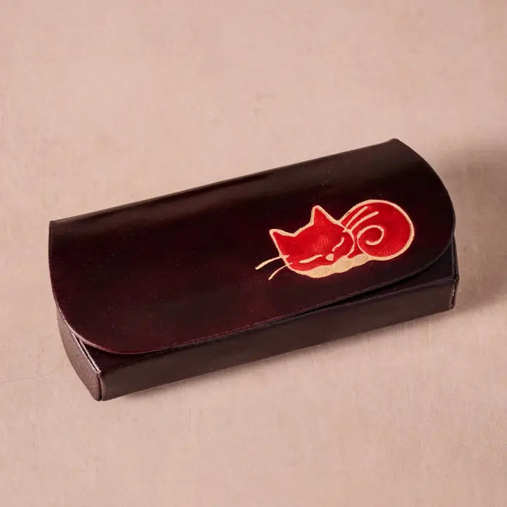 Eyeglass Case, Leather "Kittee"