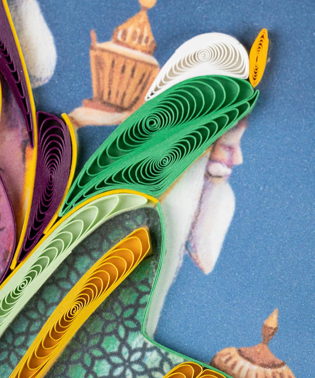 Quilled Greeting Card, "Three Wise Men"