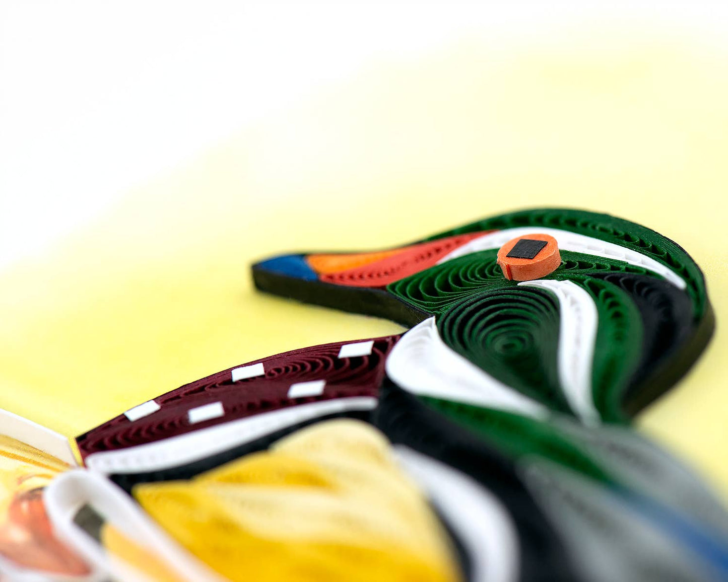 Quilled Greeting Card, "Wood Duck"