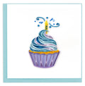 Quilled Greeting Card, "Cupcake & Candle"