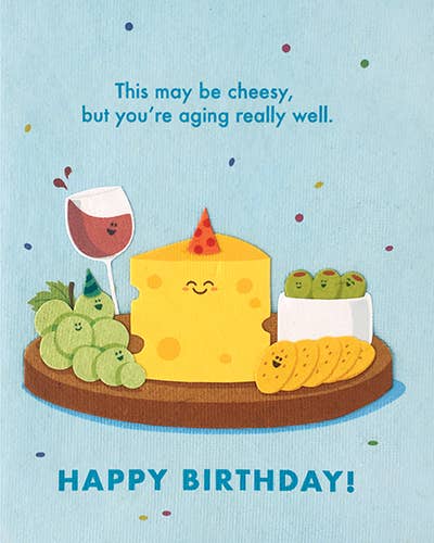 Recycled Paper Cards, "Aging Well Birthday"
