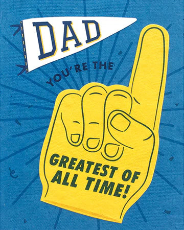 Recycled Paper Cards, "Dad GOAT"