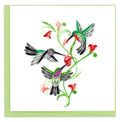 Quilled Greeting Card, "Hummingbird Trio"