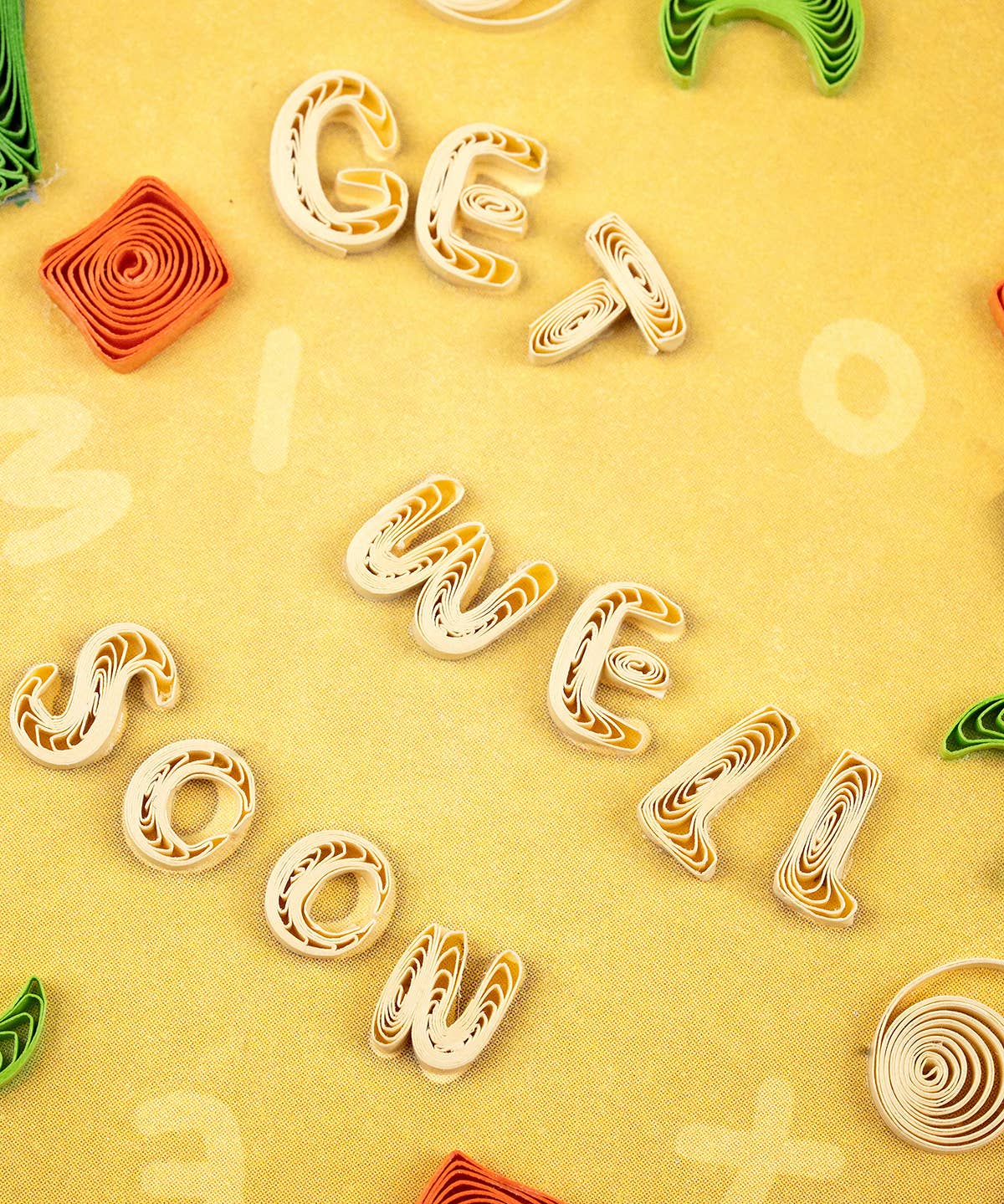 Quilled Greeting Card, "Get Well Soup"