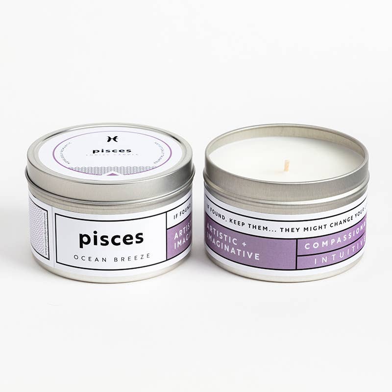 Travel Tin Candle, 6 oz - Zodiac Collection
