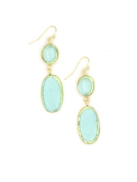 Earrings, "Vintage Window Pane"