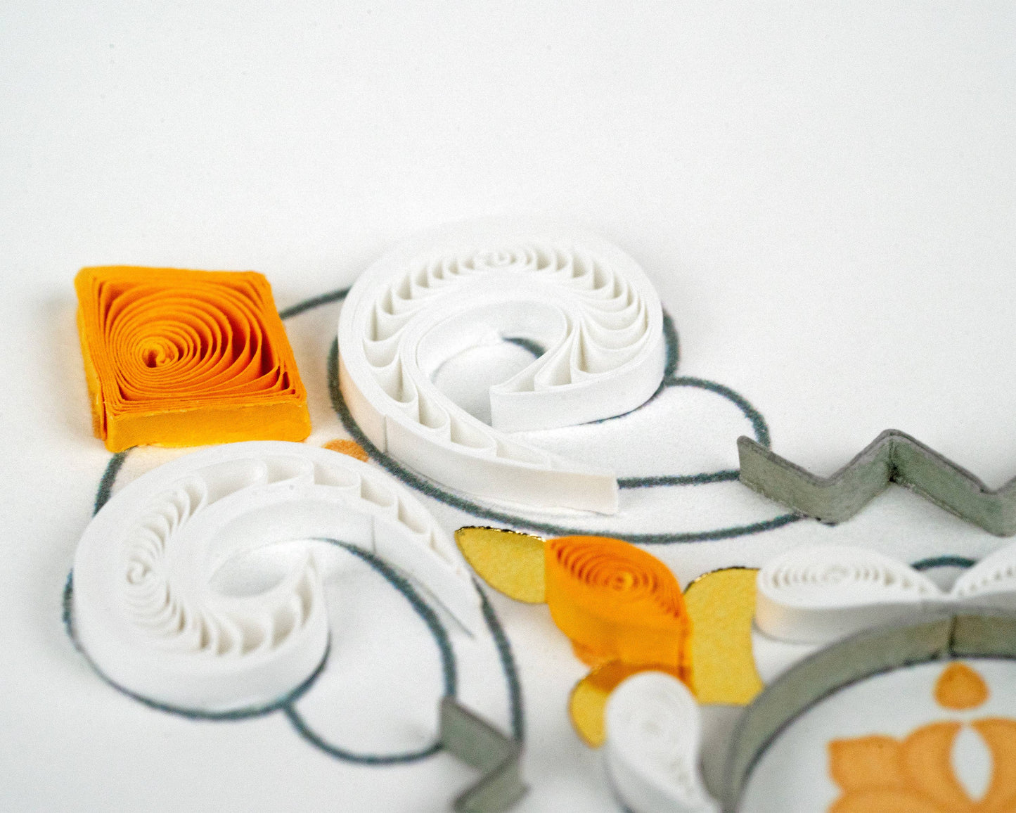 Quilled Greeting Card, "Ornate Cross"