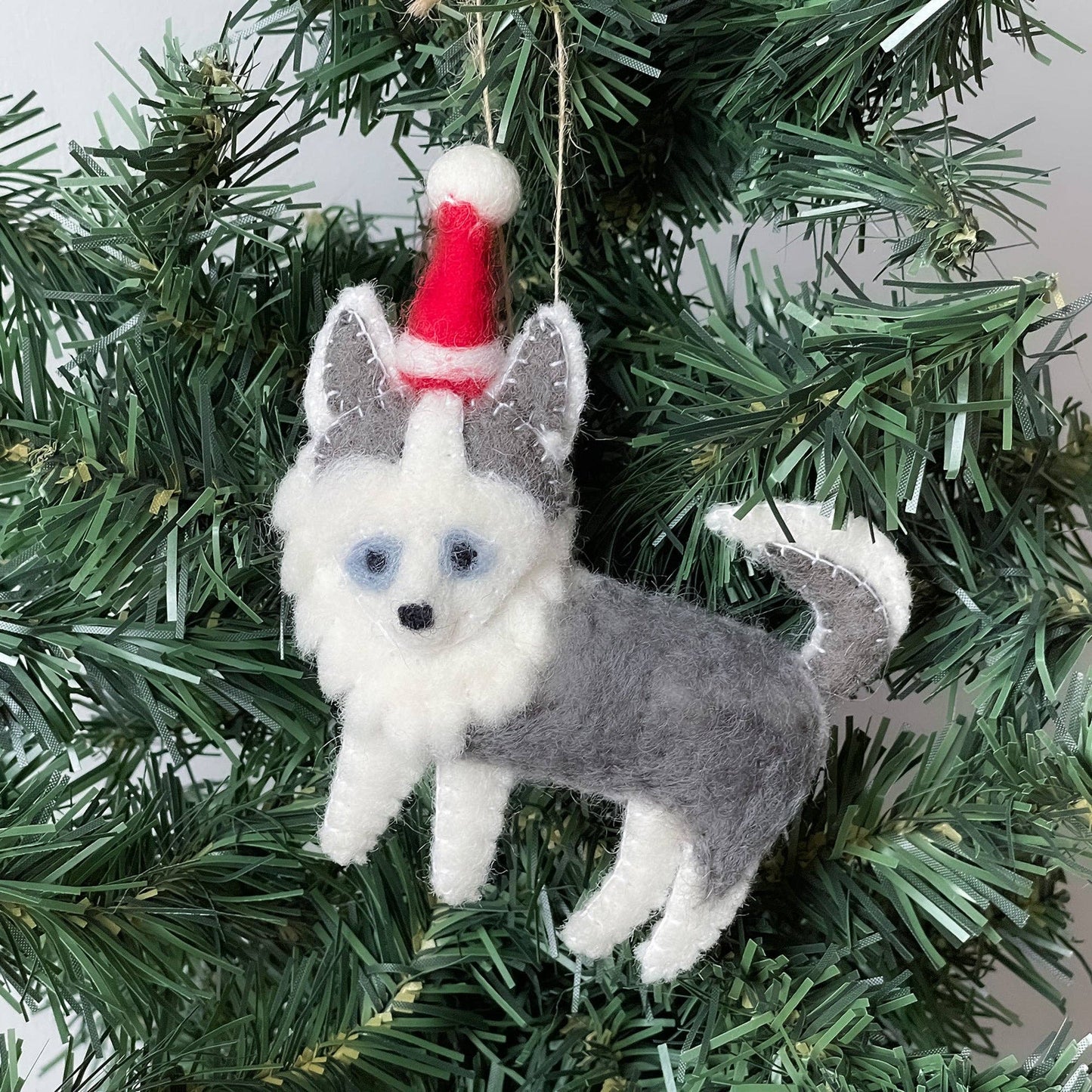 Husky Felt Ornament