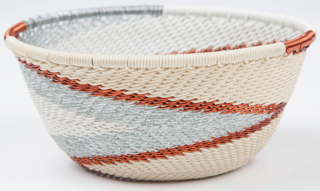 Small Round Zulu Wire Basket, Assorted Colors^