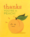 Recycled Paper Cards, "Thanks You're A Peach"