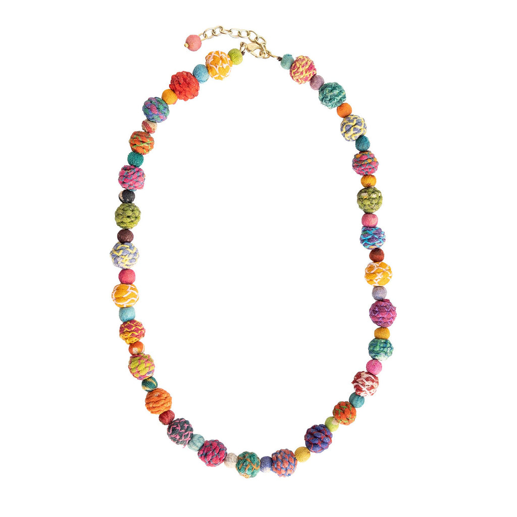 Threaded Kantha Classic Strand Necklace