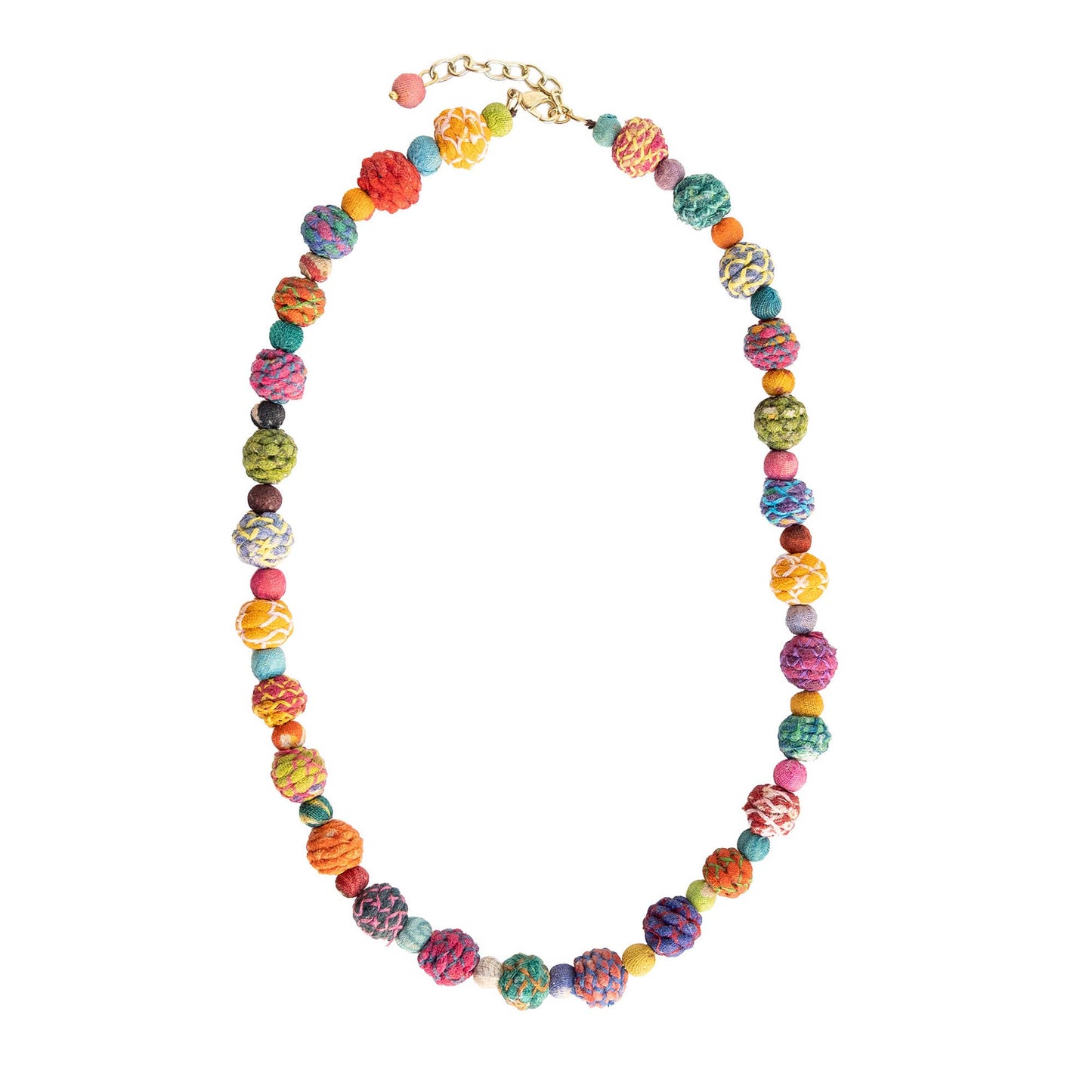 Threaded Kantha Classic Strand Necklace